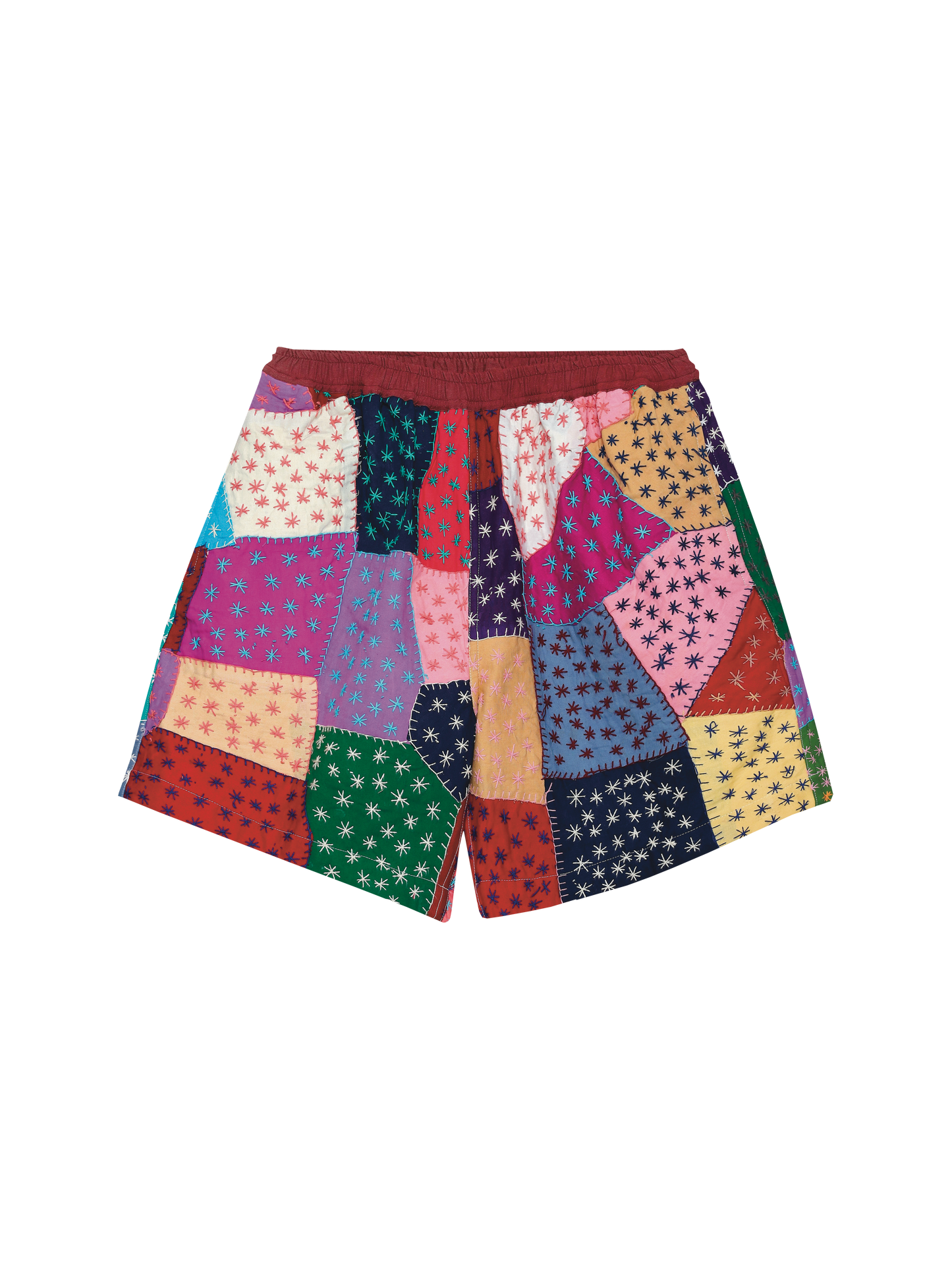 ASTERISK PATCHWORK SHORTS