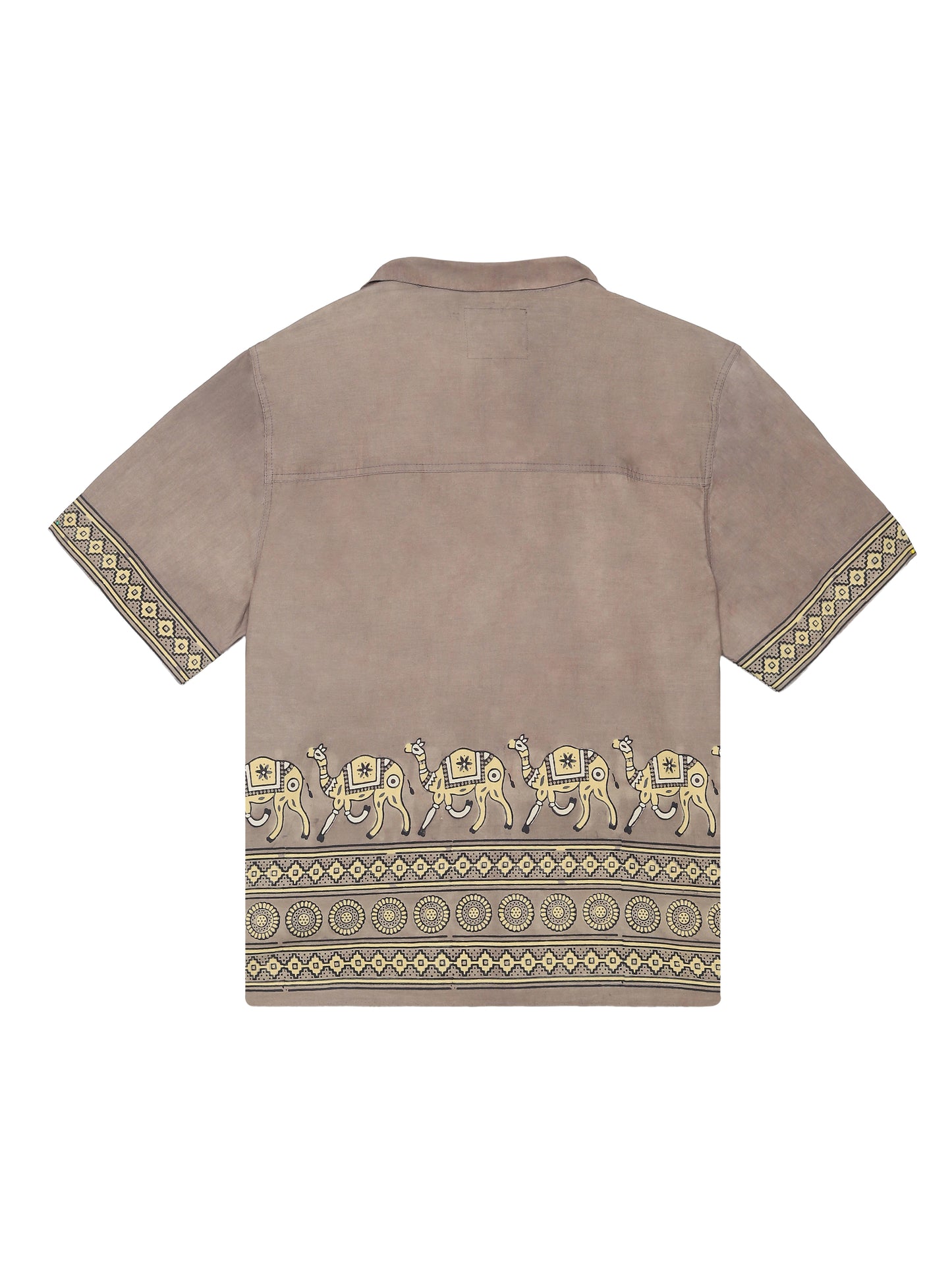 CAMEL HANDBLOCKED SHIRT [UNISEX]