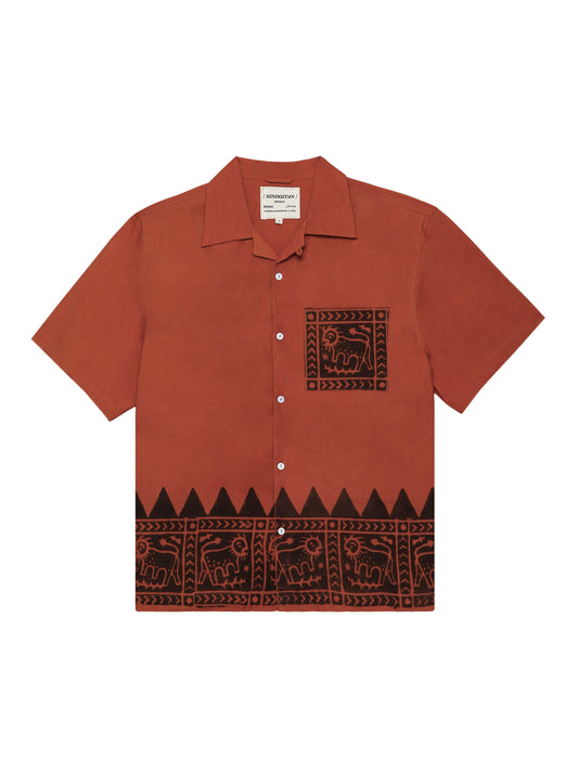 ‘TIGER’ HANDBLOCKED SHIRT [UNISEX]