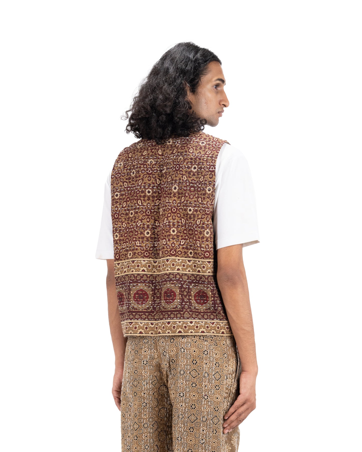 AJRAKH KANTHA UTILITY VEST - Hindostan Archive 